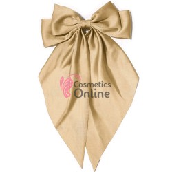 Accesoriu pentru decor par cu Fundita din satin si clema metalica TRD043PP Capucino